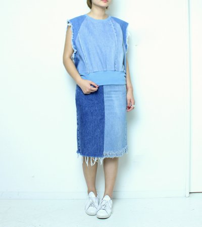 画像2: デニムスカート　circa make denim skirt