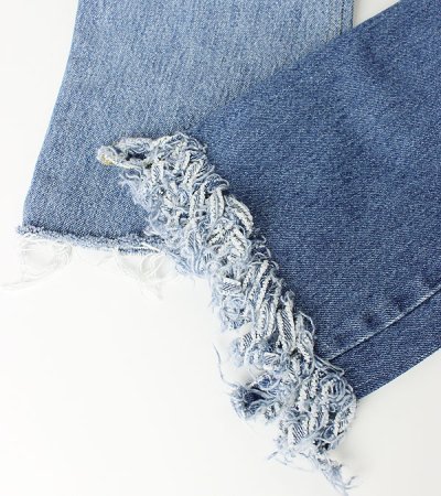 画像12: 20%OFF！フリンジスリムデニムパンツ（ブルー）　fringe slim denim pants《セール商品につき返品不可》