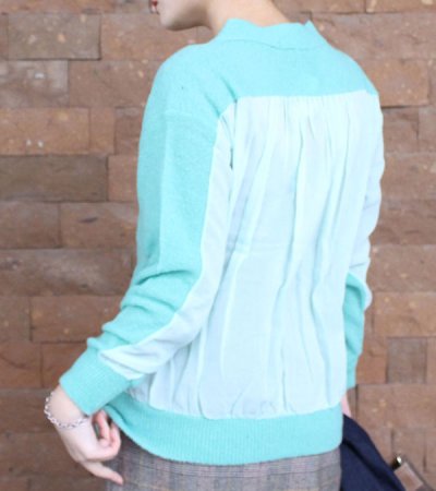 画像3: 40%OFF!ファインメリノブークレーニットVネックプルオーバー Fine merino boucle knit v/n p/o《セール商品につき返品不可》