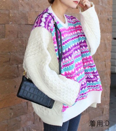 画像10: 40%OFF！アウトサイドノルディックワイドニットトップ(フロント/ノルディック)　circa make outside nordic wide knit top《セール商品につき返品不可》