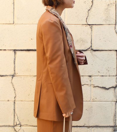 画像4: 40%OFF！ヴィンテージファブリックカラーテーラードジャケット　circa make vintage fabric collar tailored jacket《セール商品につき返品不可》