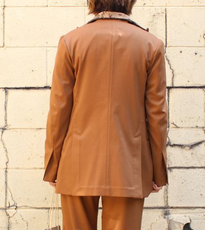 画像5: 40%OFF！ヴィンテージファブリックカラーテーラードジャケット　circa make vintage fabric collar tailored jacket《セール商品につき返品不可》