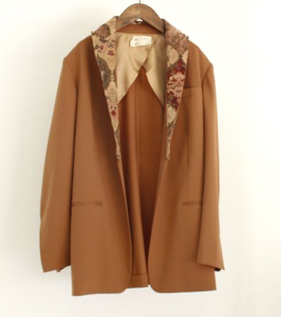 画像8: 40%OFF！ヴィンテージファブリックカラーテーラードジャケット　circa make vintage fabric collar tailored jacket《セール商品につき返品不可》