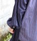 画像10: SEA BERTH別注　ワイドヘムパフスリーブノーカラーチェックシャツ　circa make widehem puff sleeve no collar check shirt