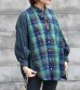 画像6: 【SEA BERTH別注】ワイドヘムパフスリーブノーカラーチェックシャツ【circa make widehem puff sleeve no collar check shirt】 (6)