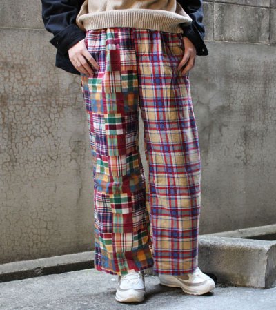 画像1: 30%OFF！チェックスラックス　ウィズベルト　circa make check slacks w/belt《セール商品につき返品不可》
