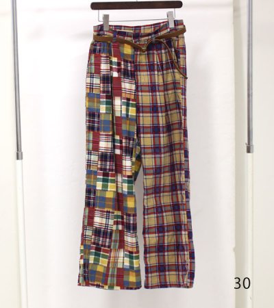 画像7: 40%OFF!チェックスラックス ウィズベルト circa make check slacks w/belt《セール商品につき返品不可》