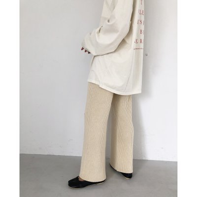 画像2: 30%OFF！フレアニットパンツ　Flare Knit Pants《セール商品につき返品不可》