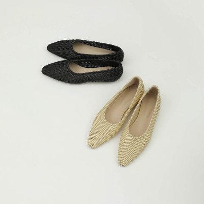 画像1: 60%OFF！ブレイドフラットシューズ　Braid Flat Shoes　《セール商品につき返品不可》