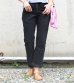 画像2: フリンジスリムデニムパンツ(ブラック)　fringe slim denim pants (2)