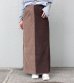 画像1: ロングコーデュロイスカート【circa make long corduroy skirt】 (1)