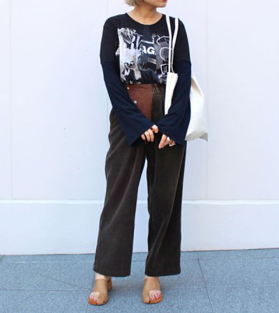 画像4: 30%OFF!フロントスナップミリタリーコーデュロイパンツ circa make front snap military corduroy pants《セール商品につき返品不可》