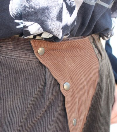 画像2: 30%OFF！フロントスナップミリタリーコーデュロイパンツ　circa make front snap military corduroy pants《セール商品につき返品不可》