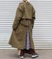 画像2: 30%OFF！ネルガウンスリットトレンチコート（レディース）　circa make nel gown slit trench coat（ladies）《セール商品につき返品不可》 (2)
