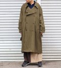 50%OFF！ネルガウンスリットトレンチコート（レディース）　circa make nel gown slit trench coat（ladies）《セール商品につき返品不可》