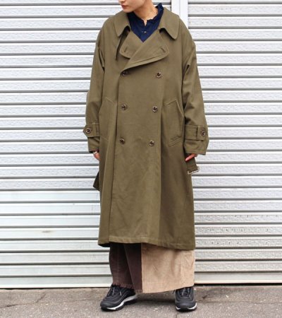 画像1: 30%OFF！ネルガウンスリットトレンチコート（レディース）　circa make nel gown slit trench coat（ladies）《セール商品につき返品不可》