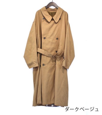 画像9: 40%OFF!ネルガウンスリットトレンチコート(レディース) circa make nel gown slit trench coat(ladies)《セール商品につき返品不可》