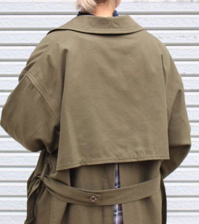 画像4: 40%OFF!ネルガウンスリットトレンチコート(レディース) circa make nel gown slit trench coat(ladies)《セール商品につき返品不可》