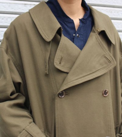 画像3: 40%OFF!ネルガウンスリットトレンチコート(レディース) circa make nel gown slit trench coat(ladies)《セール商品につき返品不可》