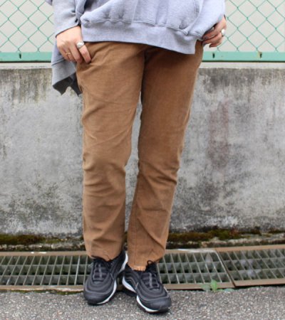 画像1: フリンジスリムコーデュロイパンツ　circa make fringe slim  corduroy pants