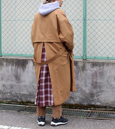 画像6: 40%OFF!ネルガウンスリットトレンチコート(レディース) circa make nel gown slit trench coat(ladies)《セール商品につき返品不可》