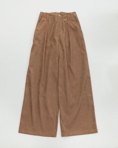 画像1: 50%OFF！コーデュロイタックパンツ　Corduroy Tuck Pants　《セール商品につき返品不可》