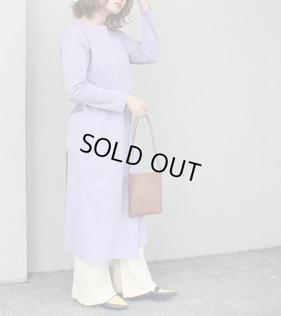 画像2: 70%OFF！コットンスムースカットソーラップスタイルロングワンピース《セール商品につき返品不可》
