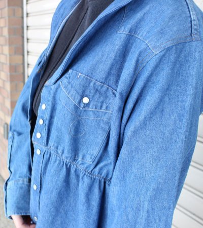 画像9: 40%OFF！ショールカラーデニムウエスタンミニワンピース/ウィズベルト　circa make shawlcollor denim western mini onepiece w/belt《セール商品につき返品不可》