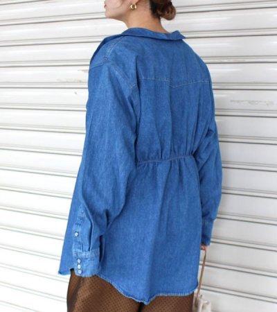 画像10: 40%OFF！ショールカラーデニムウエスタンミニワンピース/ウィズベルト　circa make shawlcollor denim western mini onepiece w/belt《セール商品につき返品不可》