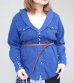 画像1: 30%OFF！ショールカラーデニムウエスタンミニワンピース/ウィズベルト　circa make shawlcollor denim western mini onepiece w/belt《セール商品につき返品不可》 (1)