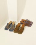 30%OFF！レザーメッシュサンダル　Leather Mesh Sandals《セール商品につき返品不可》