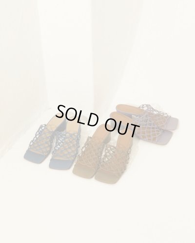 画像1: 30%OFF！レザーメッシュサンダル　Leather Mesh Sandals《セール商品につき返品不可》
