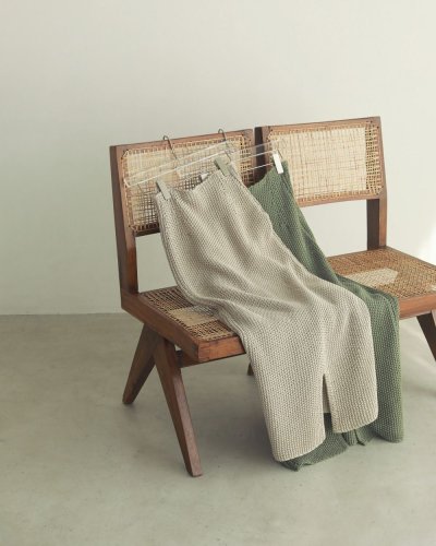 画像6: 30%OFF！リネンニットスカート　Line Knit Skirt　《セール商品につき返品不可》