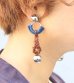 画像1: レザーブレイドイヤリング　Leather Braid Earring (1)