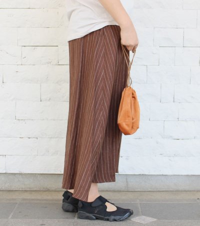 画像6: 50%OFF！リネンストライプタックロングスカート《セール商品につき返品不可》