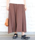 40%OFF！リネンストライプタックロングスカート《セール商品につき返品不可》