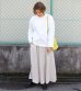 画像3: 40%OFF！リネンストライプタックロングスカート《セール商品につき返品不可》