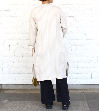 画像4: 50%OFF！ノーカラーロングシャツジャケット《セール商品につき返品不可》