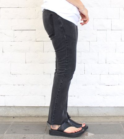 画像5: 20%OFF！フリンジフレアデニムパンツ（ブラック）　circa make fringe denim pants《セール商品につき返品不可》