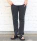 画像2: フリンジフレアデニムパンツ（ブラック）　circa make fringe denim pants (2)