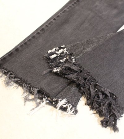 画像12: 20%OFF！フリンジフレアデニムパンツ（ブラック）　circa make fringe denim pants《セール商品につき返品不可》