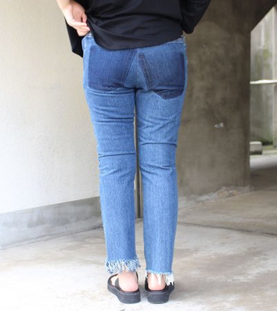画像6: 20%OFF！フリンジスリムデニムパンツ（ブルー）　fringe slim denim pants《セール商品につき返品不可》
