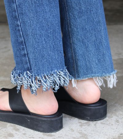 画像7: 20%OFF！フリンジスリムデニムパンツ（ブルー）　fringe slim denim pants《セール商品につき返品不可》