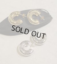 チャンキーフープピアス　Chunky Hoop Pierce(Silver925)