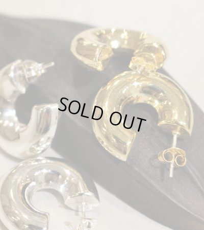 画像3: チャンキーフープピアス　Chunky Hoop Pierce(Silver925)