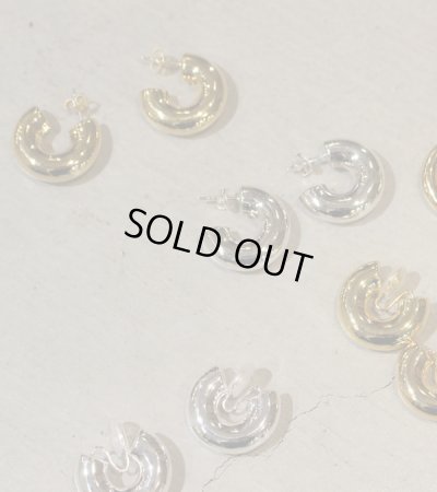 画像4: チャンキーフープピアス　Chunky Hoop Pierce(Silver925)