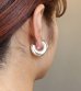画像4: チャンキーフープイヤリング　Chunky Hoop Earring (Silver925)