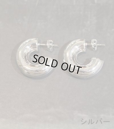 画像6: チャンキーフープピアス　Chunky Hoop Pierce(Silver925)