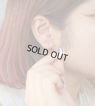 画像2: チャンキーフープピアス　Chunky Hoop Pierce(Silver925)