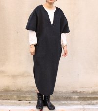 ウールカフタンドレス　Wool Caftan Dress
